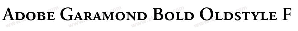 Adobe Garamond Bold Oldstyle Figures字体转换
